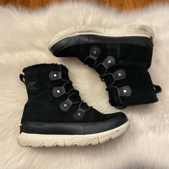 Sorel Explorer II Black Winter Boots - Picture 3 of 7
